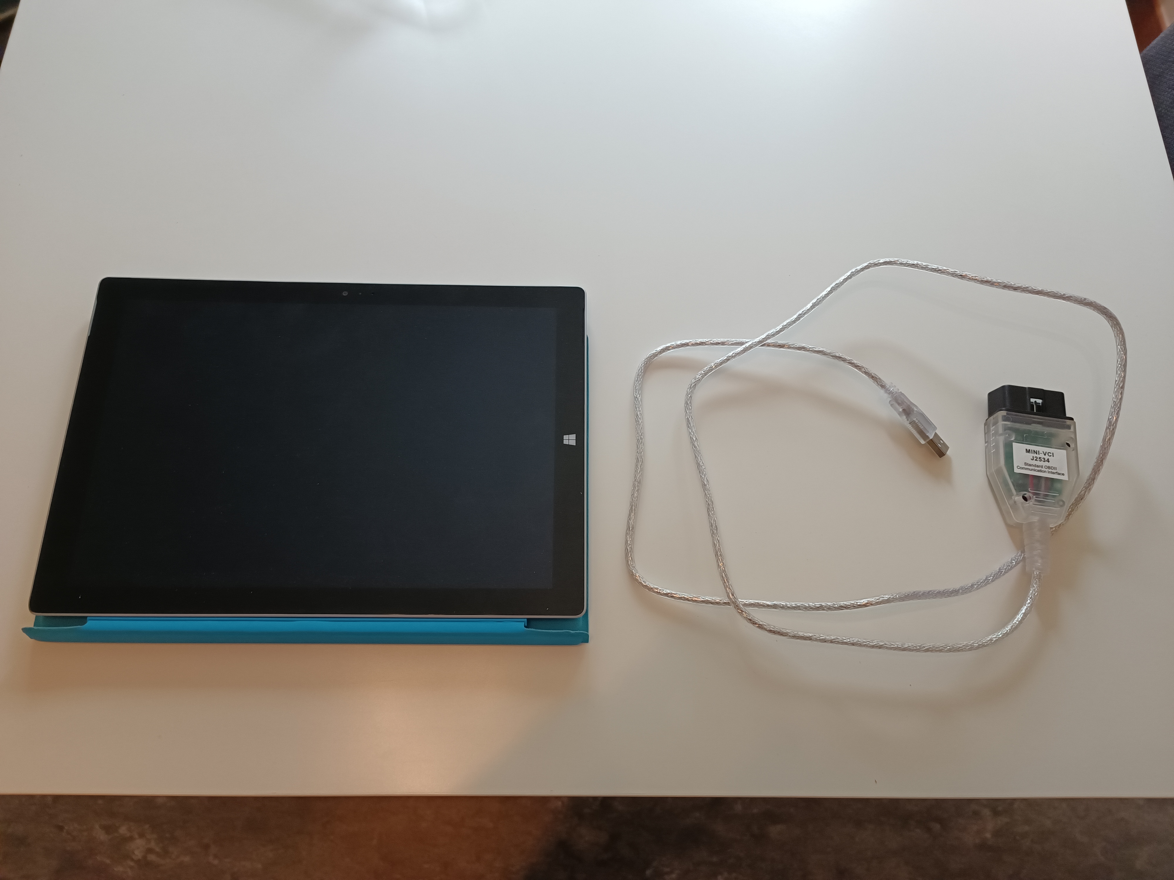 Laptop and cable